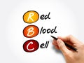 RBC - Red Blood Cell acronym, concept