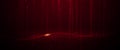 Illustration vector abstract wave, flow line, motion pattern and particle dot on dark red background