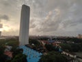 RBI building cloudy sky view near Mumbai India landscape heritage ancient monument Royalty Free Stock Photo