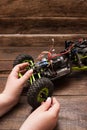 Rc car model toy repair