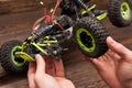 Rc car model toy repair