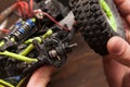 Rc car model toy wheel repair