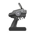 RC Car Radio Control Icon on white background. vector