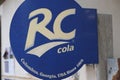 RC Cola logo, blue background