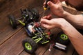 Rc crawler model toy electronics repair