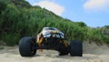 RC Nitro monster truck at the beach Royalty Free Stock Photo