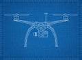 RC quadcopter drone Blueprint