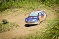 Rc rally car Skoda Fabia S2000 Royalty Free Stock Photo