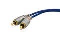 RCA audio cable Royalty Free Stock Photo