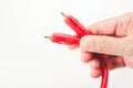 RCA audio cable Royalty Free Stock Photo