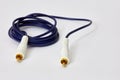 RCA cable on white Royalty Free Stock Photo