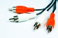 RCA cables Royalty Free Stock Photo