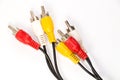 RCA cables Royalty Free Stock Photo