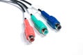 RCA connection cable Royalty Free Stock Photo