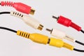 RCA connectors Royalty Free Stock Photo