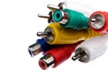 Rca connectors Royalty Free Stock Photo