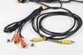 RCA connectors for audio and video Royalty Free Stock Photo