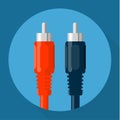 RCA connectors icon