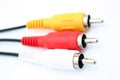 Rca cords Royalty Free Stock Photo