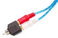 RCA jack adapter with cable Royalty Free Stock Photo