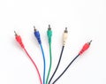RCA Male Composite Audio Video Jack Cable with background Royalty Free Stock Photo