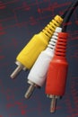 3 RCA plastic cable