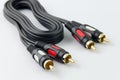 RCA to RCA cable Royalty Free Stock Photo