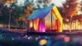 rchitecture low poly abstract depiction of a tiny home Royalty Free Stock Photo