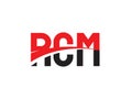 RCM Letter Initial Logo Design Vector Illustration Royalty Free Stock Photo
