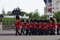 RCMP marching band Royalty Free Stock Photo