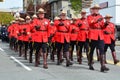 RCMP officers march in unison