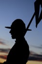 RCMP rider's silhouette