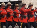 Royal Canadian Mounted Police In KDays Parade Royalty Free Stock Photo