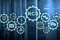 RCS. Rich Communication Services. ÃÂommunication Protocol. Technology concept. Royalty Free Stock Photo