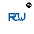 RCW Logo Letter Monogram Design Royalty Free Stock Photo