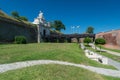 The 3rd Gate of the Fortress Alba-Carolina on a sunny summer day in Alba Iulia, Romania Royalty Free Stock Photo