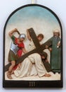 3rd Stations of the Cross, Jesus falls the first time