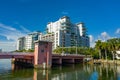 63rd Street draw bridge Miami Beach FL Royalty Free Stock Photo