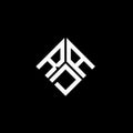 RDA letter logo design on black background. RDA creative initials letter logo concept. RDA letter design