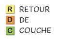 RDC initials in colored 3d cubes with meaning in french language Royalty Free Stock Photo