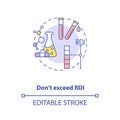 RDI excess concept icon