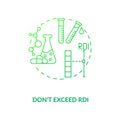 RDI excess concept icon