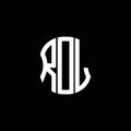 RDJ letter logo abstract creative design. Royalty Free Stock Photo