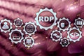 RDP Remote Desktop Protocol. Terminal Services. Server background. Royalty Free Stock Photo