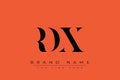 RDX abstract letter logo design Royalty Free Stock Photo
