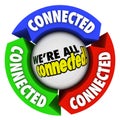 We're All Connected Community Society Arrow Connections Circle