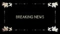 Film frame old breaking news Royalty Free Stock Photo