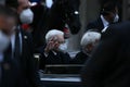 THE RE-ELECTED PRESIDENT SERGIO MATTARELLA AND MARIO DRAGHI IN PIAZZA VENEZIA AT MEMORIA Ã¢â¬ÅMILITE IGNOTO