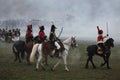 Re-enactment of the Battle of Austerlitz (1805), Czech Republic. Royalty Free Stock Photo