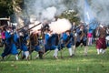 Re-enactment of battle for Pressburg at Bratislava, Slovakia on September 30, 2017 Royalty Free Stock Photo